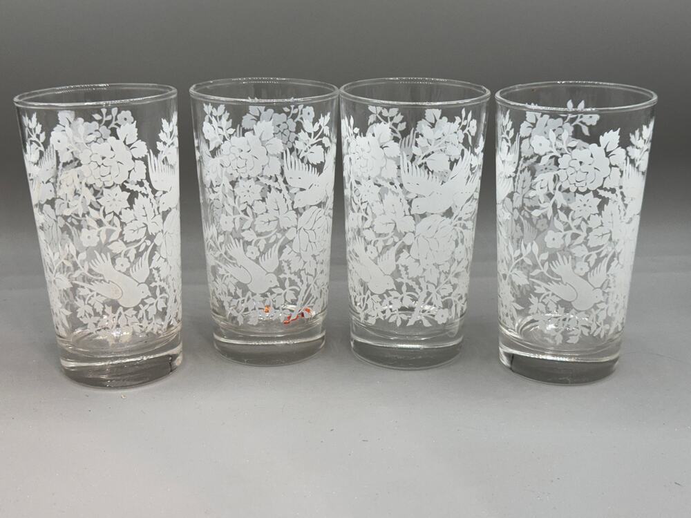 Libbey Garden Lace - Set of 4 Drinking Glasses Glass